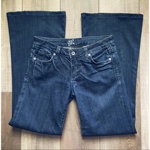 Miss Me JP4531 Wide Leg Dark Wash Indigo Jeans